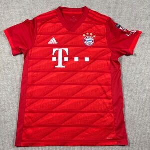 Adidas FC Bayern Munich 2019-20 Red Home Jersey Men's Size Large EUC‎ DW7410